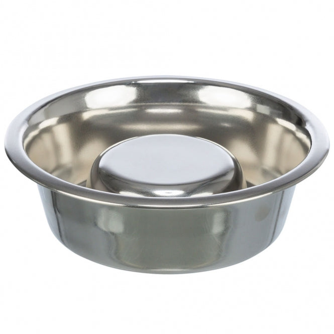 Trixie Slow Feeding Edelstahlnapf - 0,6 l/Ã¸ 17 cm