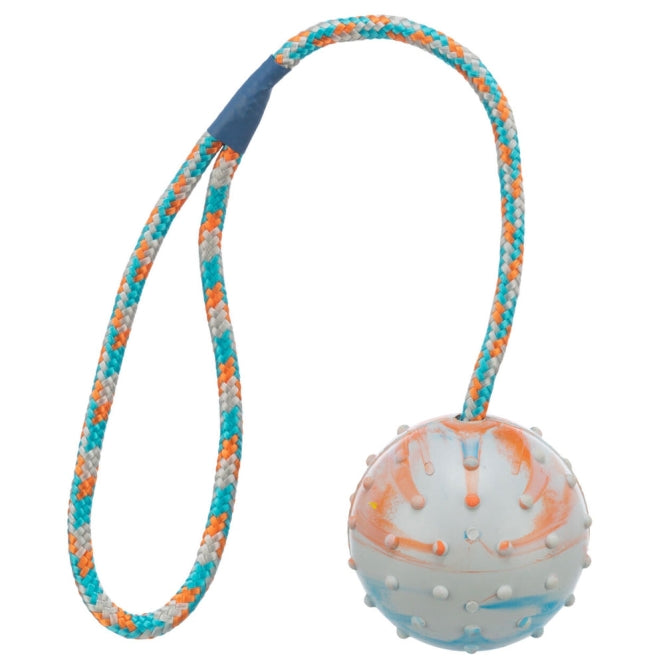 Trixie Ball am Seil, Naturgummi - Ã¸ 6 cm/30 cm