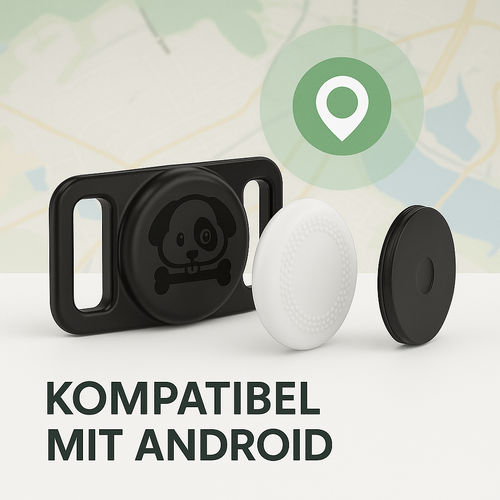 AirTag-Tracker + Silikon-AirTag-Halter für Hundehalsbänder // Android-Version
